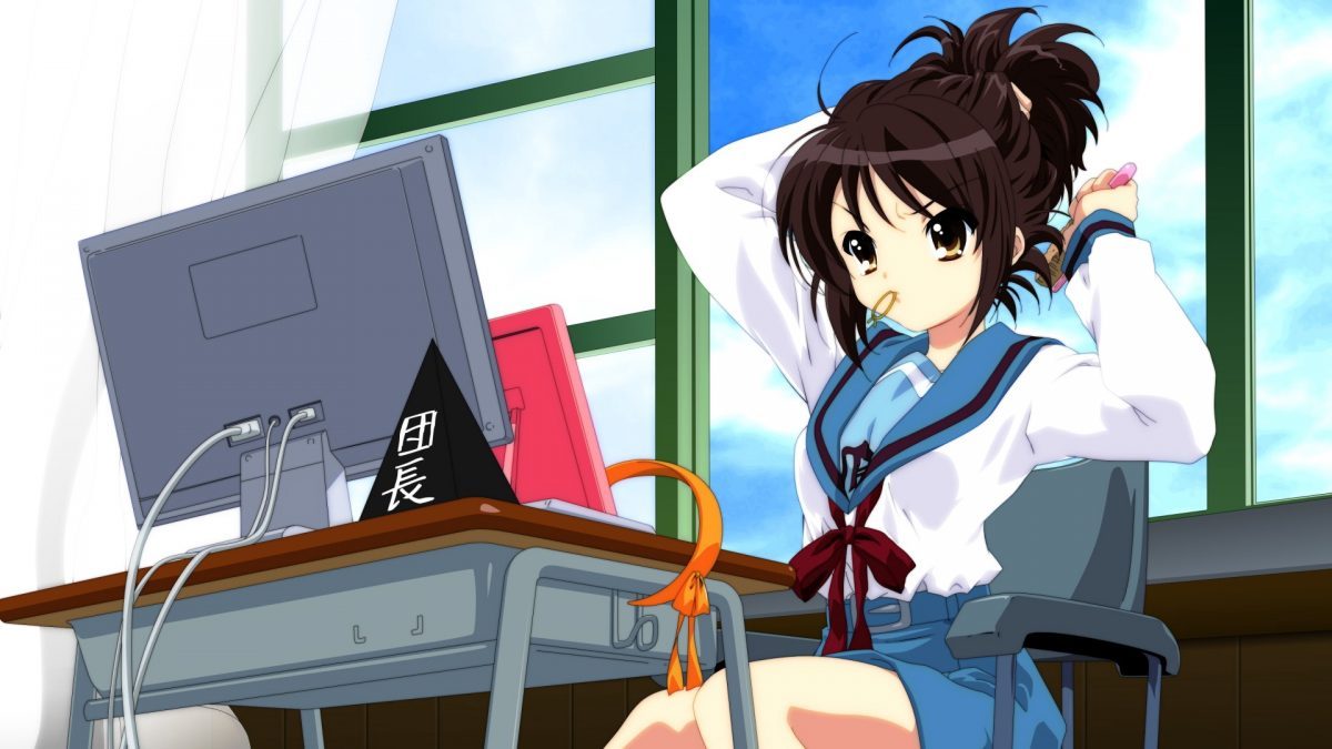 Anime Computer Brunette Hacker Young Room 8278 1920x1080