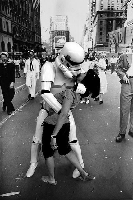 Star Wars kiss