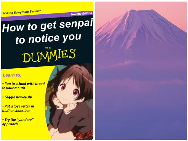 All about Senpai, and my favorite mountain in Japan.