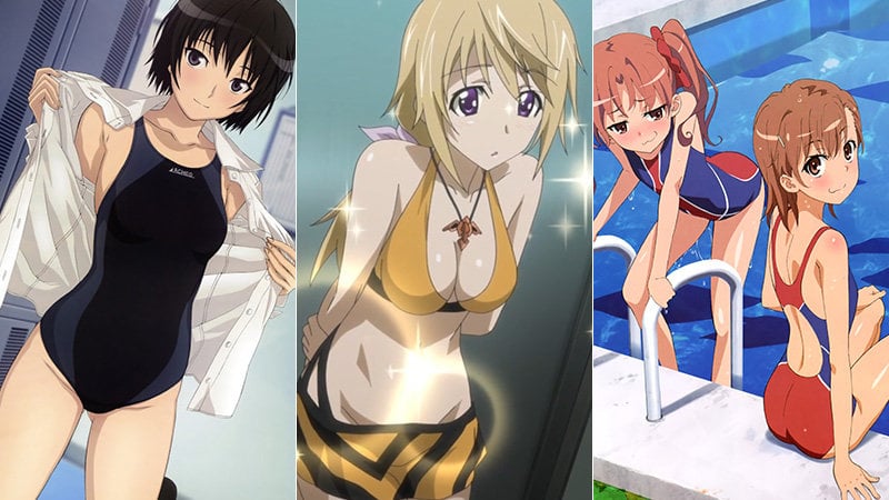 Top 20 Anime Bikini Girls and Swimsuit Beach Boys 