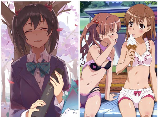 Nico yazawa and railgun ice cream