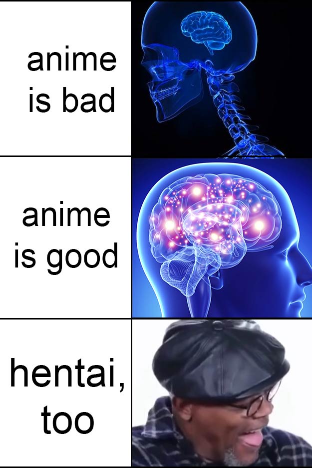 this is your brain on anime hentai too