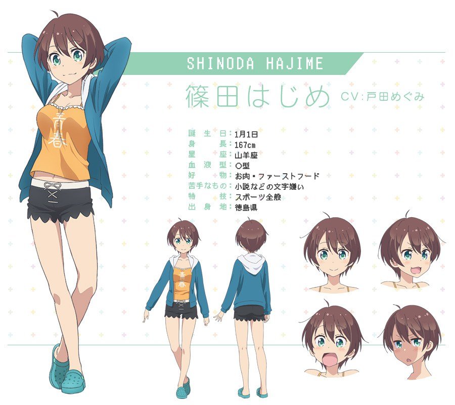 New Game TV Anime Character Designs Hajime Shinoda