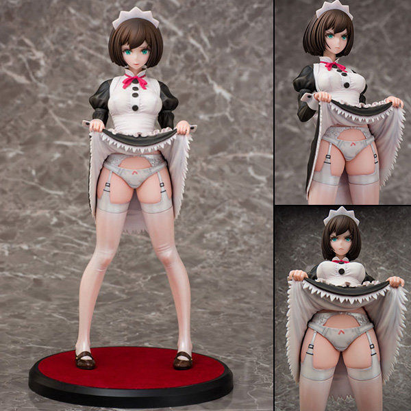 A Cute Maid Will Look At You With Disgust While Showing You Her Panties In Figure Form