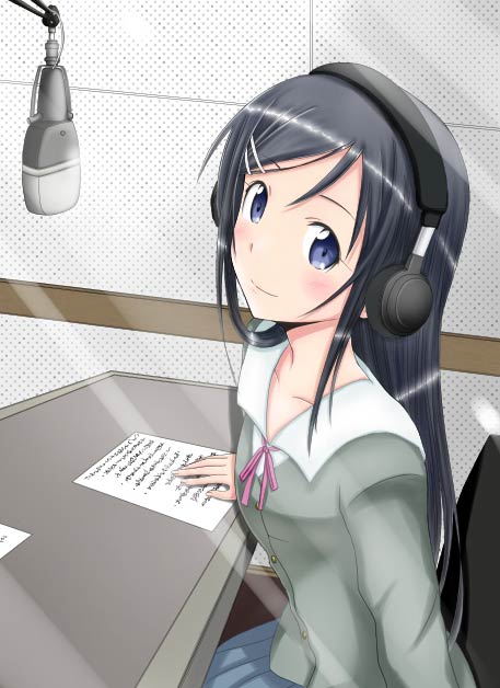 ayase aragaki microphone in studio