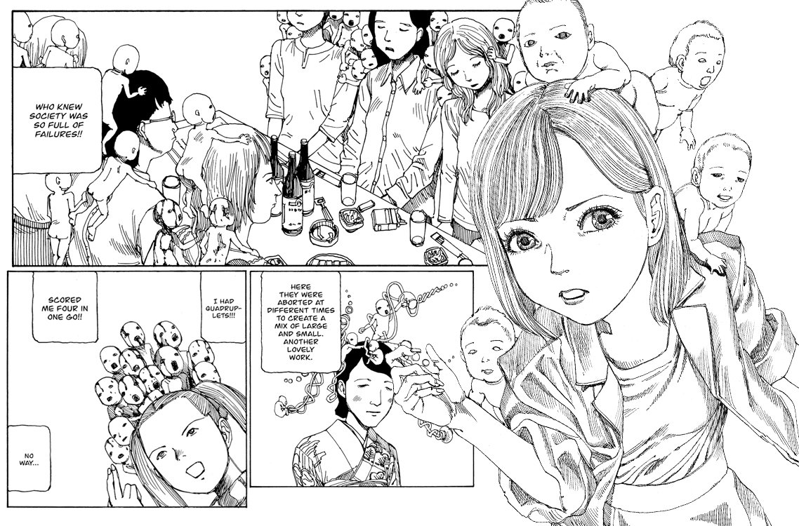 Shintaro Kago Super Dimensional Love Gun Fakku Hentai Manga 05