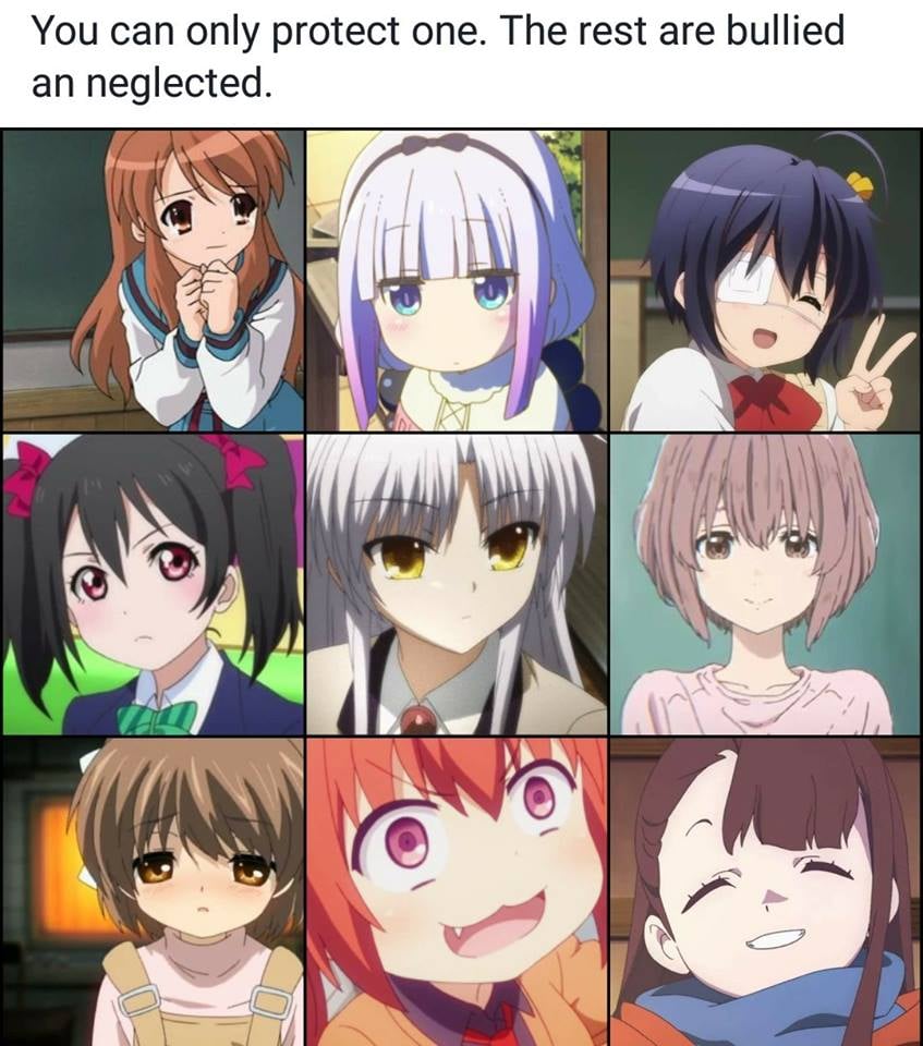 Which anime girl will you protecc