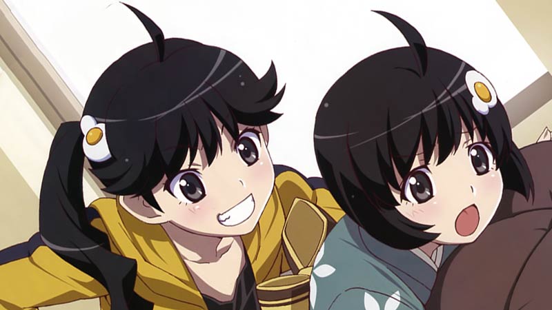 Visual Anime Tropes Ahoge Araragi Sisters