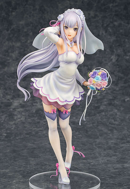 Re Zero Starting Life In Another World Emilia Wedding Figure 0001