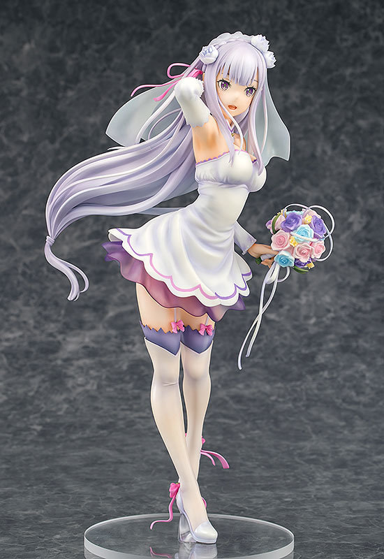 Re Zero Starting Life In Another World Emilia Wedding Figure 0006