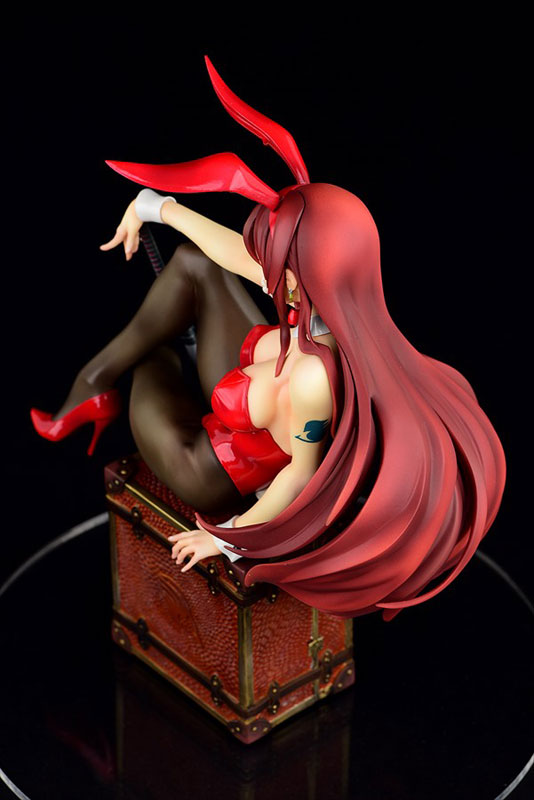 Fairy Tail Erza Scarlet Bunny Girl Anime Figure 0011