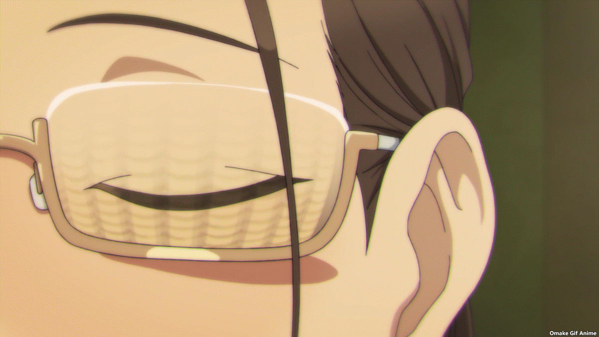 Miru Tights Episode 6 Tatami Reflected In Yuiko Sensei's Glasses