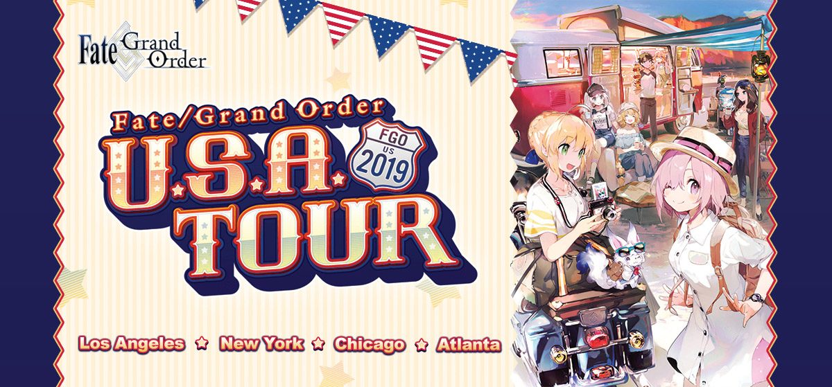 Anime Expo 2019 Aniplex Fate Grand Order USA Tour Banner