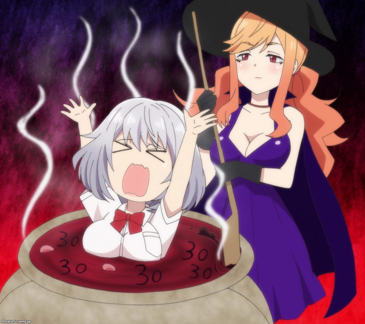 Tejina Senpai Episode 9 Saki Witch Boils Senpai In 30 Cauldron