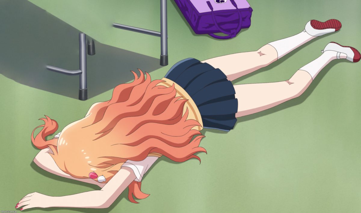 Tejina Senpai Episode 11 Saki Chan On The Floor