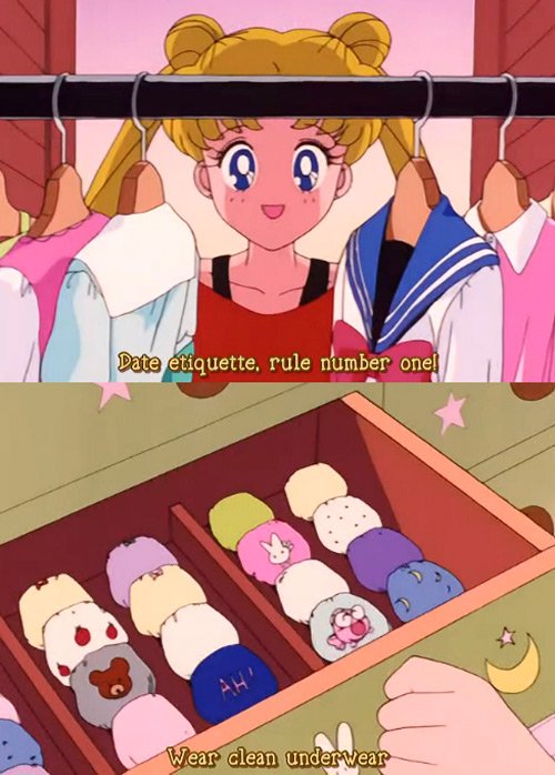 Sailor Moon Wear Clean Underwear Before A Date