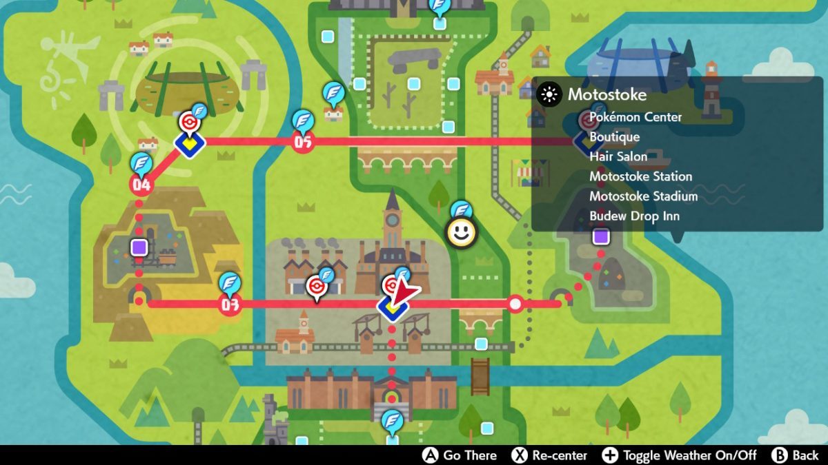 Pokémon Sword Map Flying