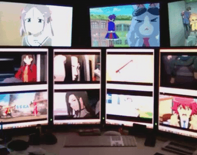 Anime Streaming On Many Monitors