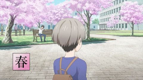 Uzaki Chan Wa Asobitai! Episode 1 Uzaki Sees Sakurai In Spring