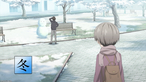 Uzaki Chan Wa Asobitai! Episode 1 Uzaki Sees Sakurai In Winter
