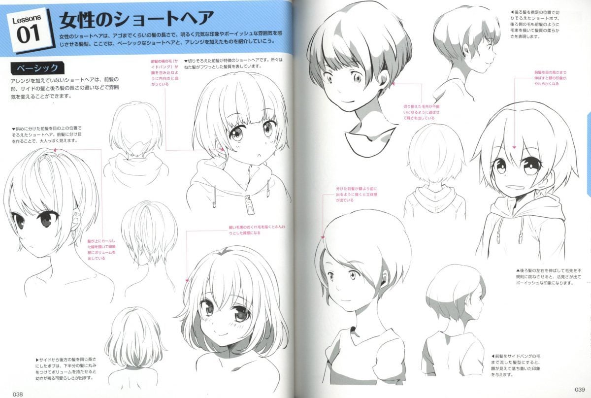 How To Draw Short Hair