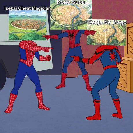 Isekai Anime Spiderman Meme