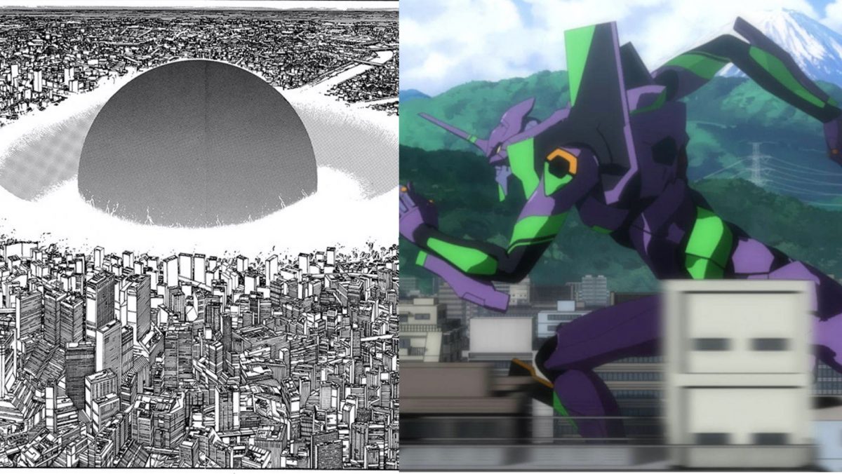Akira And Evangelion Destruction Of Tokyo 