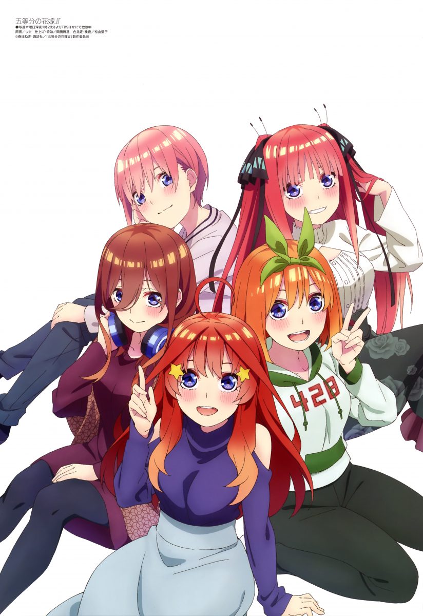 The Quintessential Manga Quintuplets Main Characters Art Poster for Sale  by MargaritaHerma3