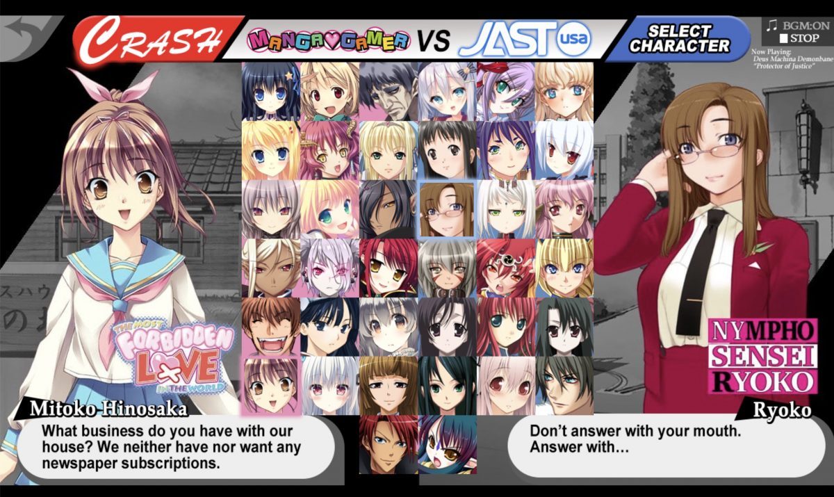 JAST USA And Manga Gamer Character Battle