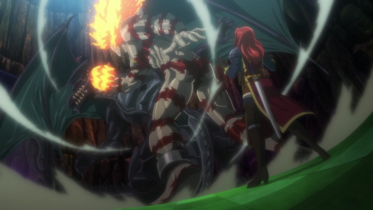 Isekai Maou S2 Episode 5 Ifrit Punches Black Dragon