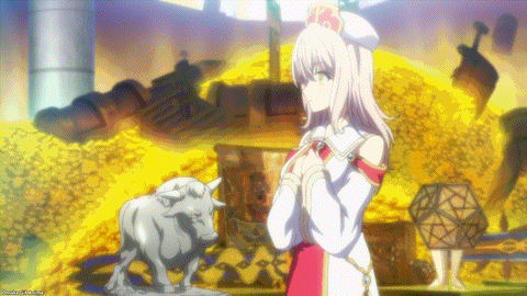 Isekai Maou S2 Episode 5 Lumachina Touches White Ox Statue