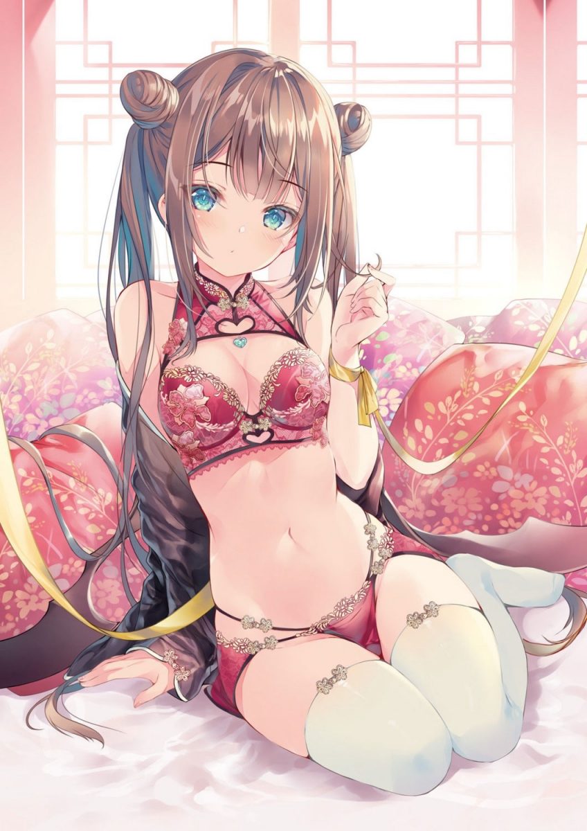 A Wonderful Collection Of Cute Girls Wearing Lingerie By Artist Miwabe Sakura