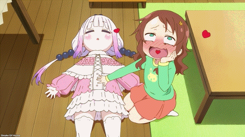Miss Kobayashi's Dragon Maid S Episode 3 Riko Rubs Kanna's Belly