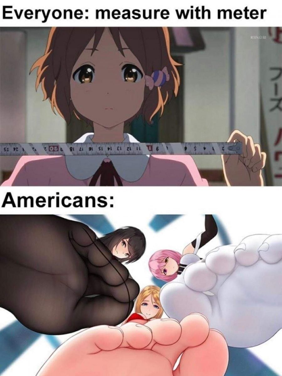 Americans Measure With Feet