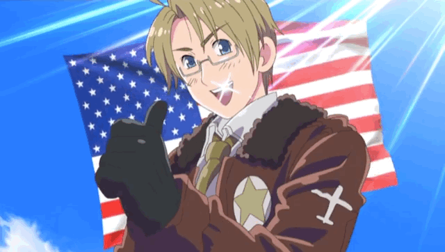 Hetalia American Anime Flag
