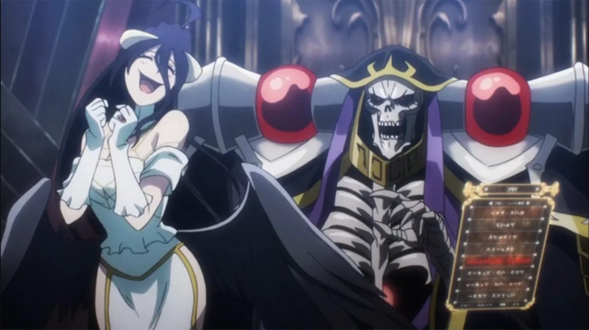 overlord anime ainz ooal gown wears daedric armor and | Stable Diffusion