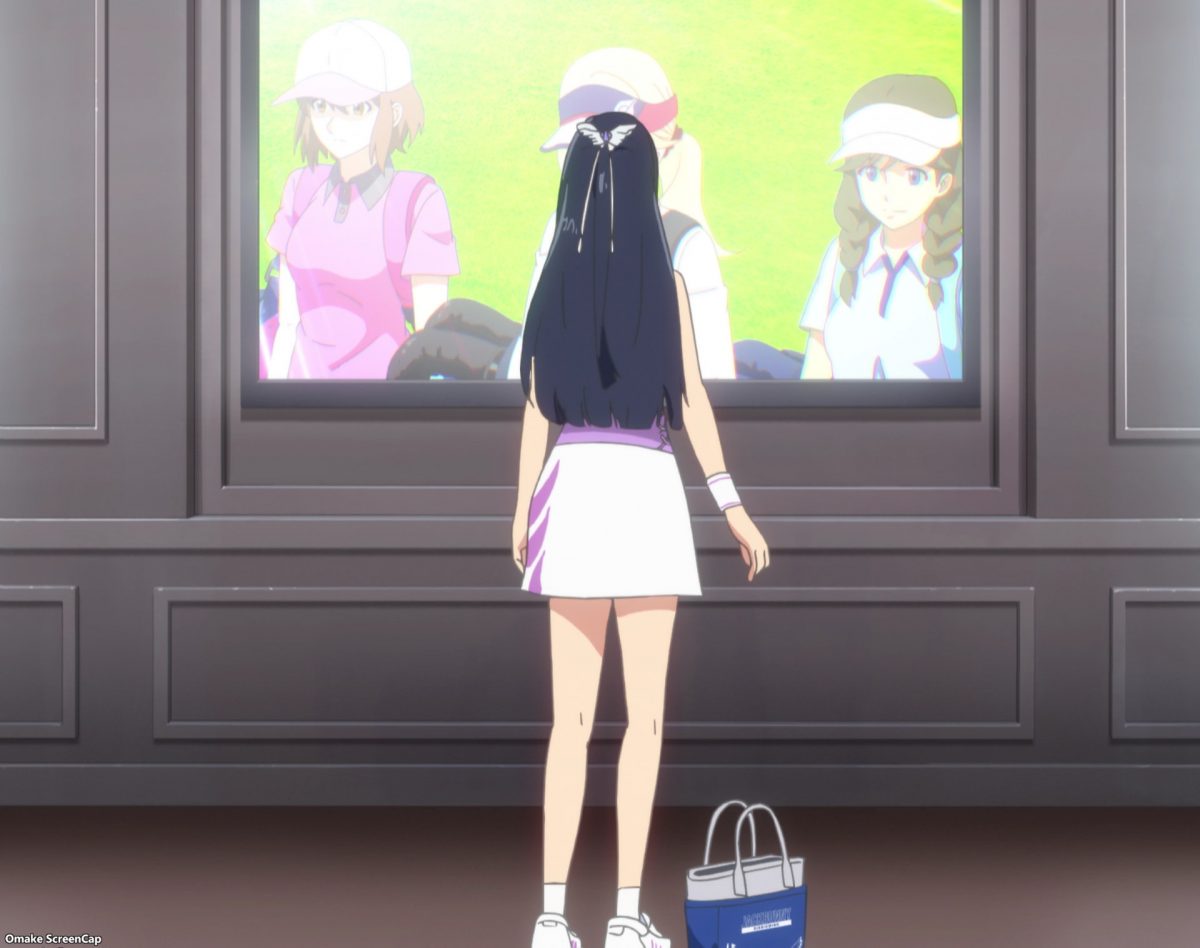 Birdie Wing Golf Girls' Story Episode 2 Aoi Watches Big Screen