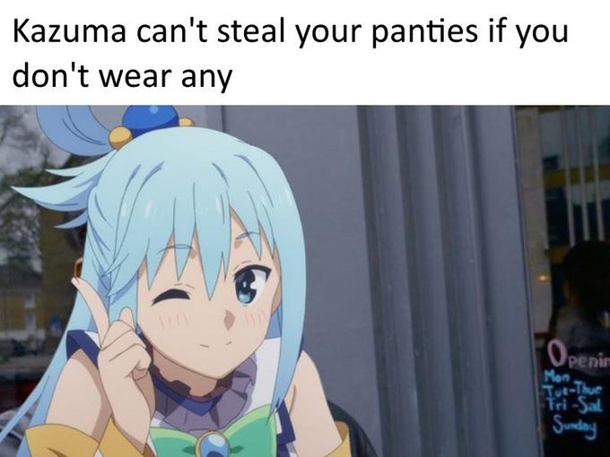 Aqua Anime Meme