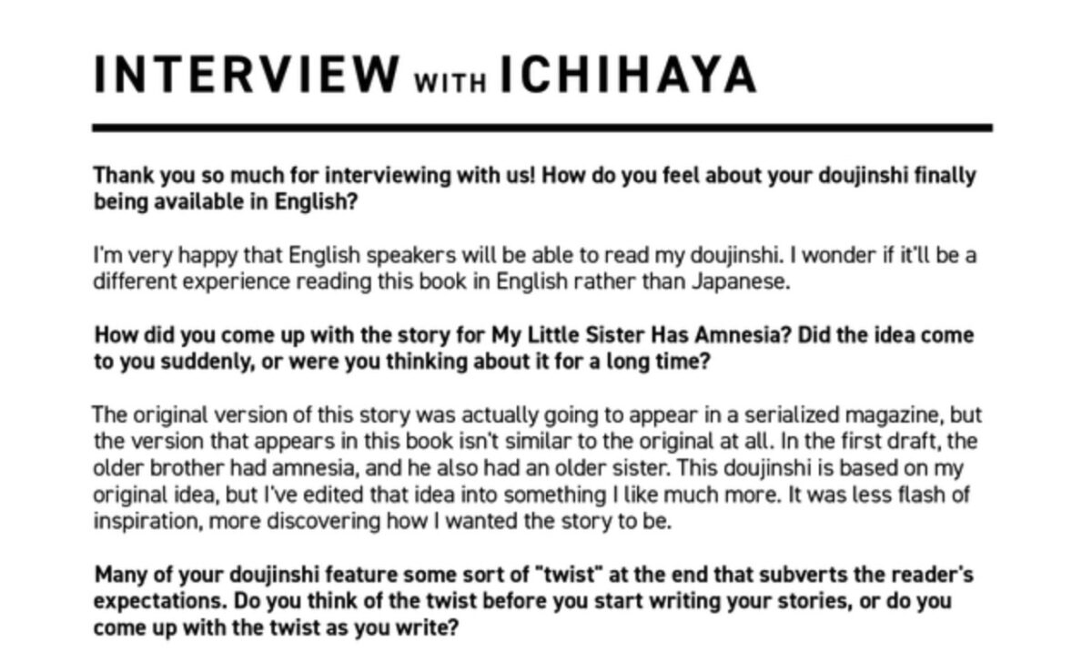 An Interview With Artist Ichihaya
