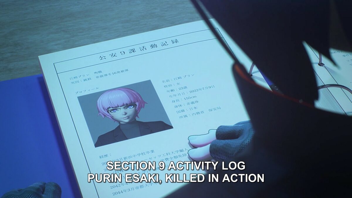 Ghost In The Shell SAC 2045 S2 Episode 12 Purin's Paper File