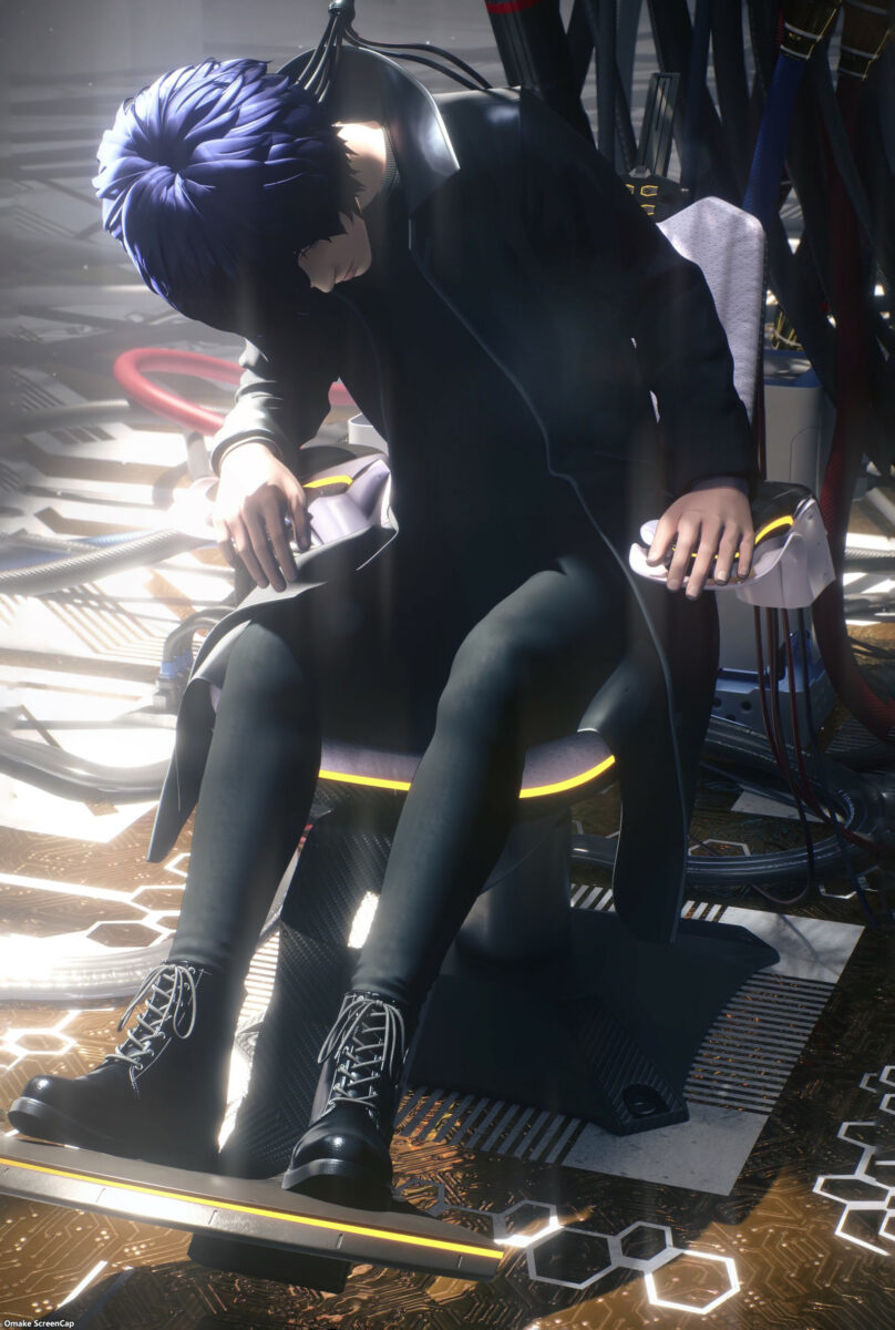 Ghost In The Shell SAC 2045 S2 Episode 12 Takashi Plugged Into Chair