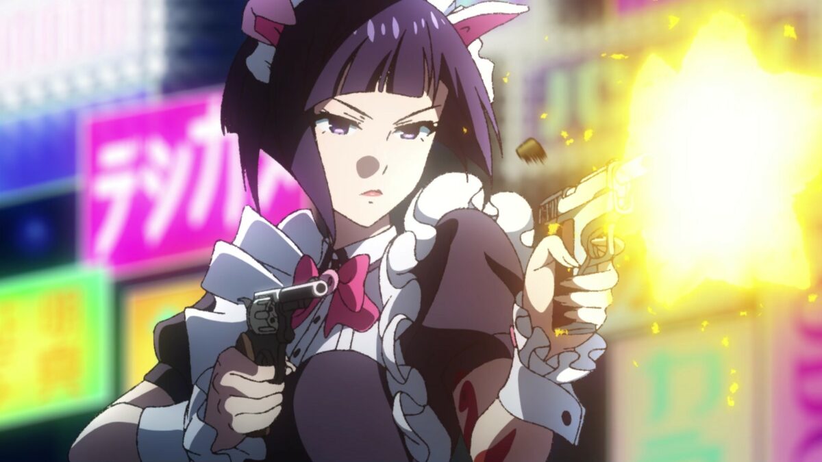Akiba Maid War Episode 1 Ranko Fires Guns