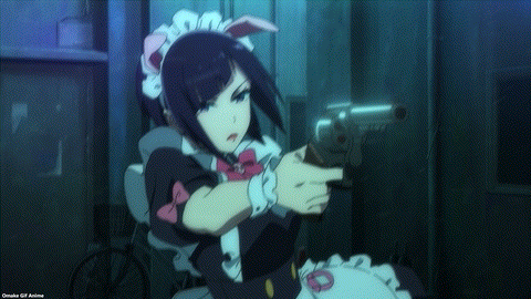 Akiba Maid War OP Ranko Shoots Revolver