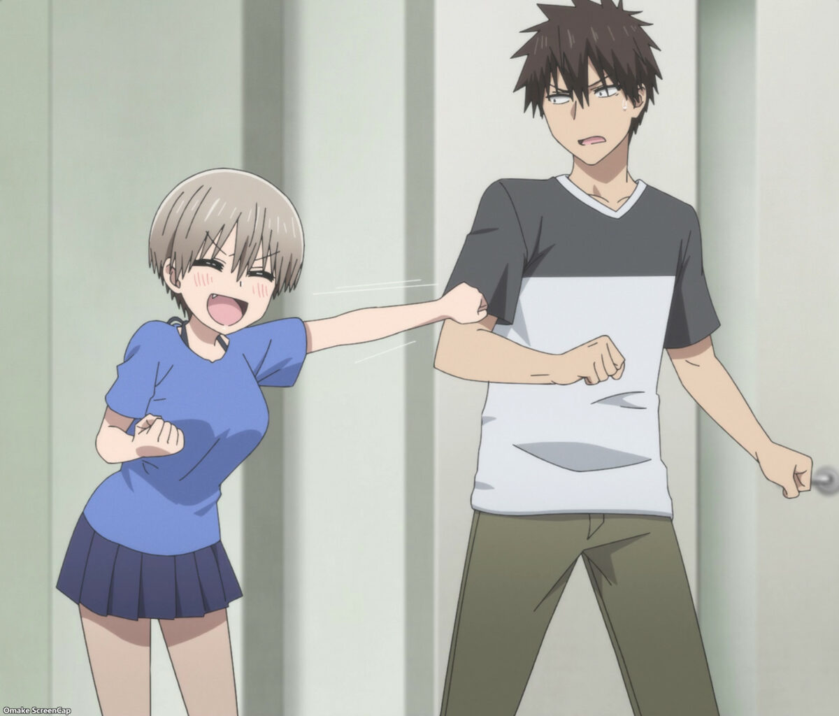 Uzaki Chan Wants To Hang Out! S2 Uzaki Punches Sakurai's Arm