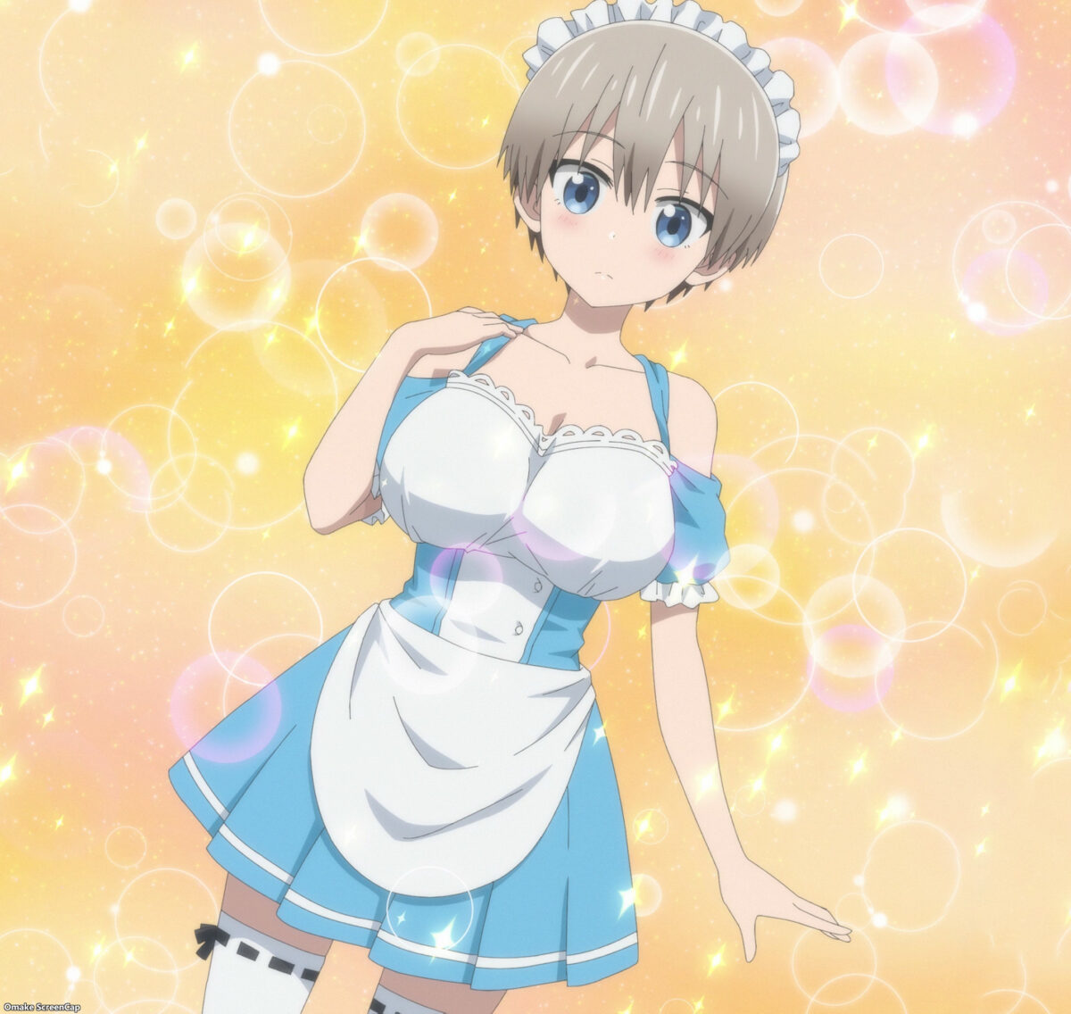 Uzaki Chan Wants To Hang Out! S2 Uzaki Wears Maid Waitress Uniform