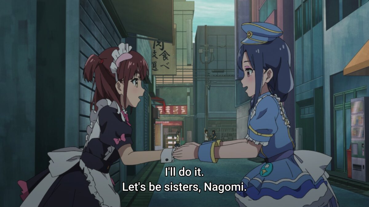 Akiba Maid War Episode 6 Nerula Accepts Nagomi's Sisterhood