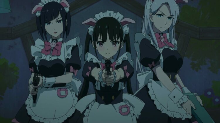 Akiba Maid War Episode 7 Ranko Yumechi Zoya Armed