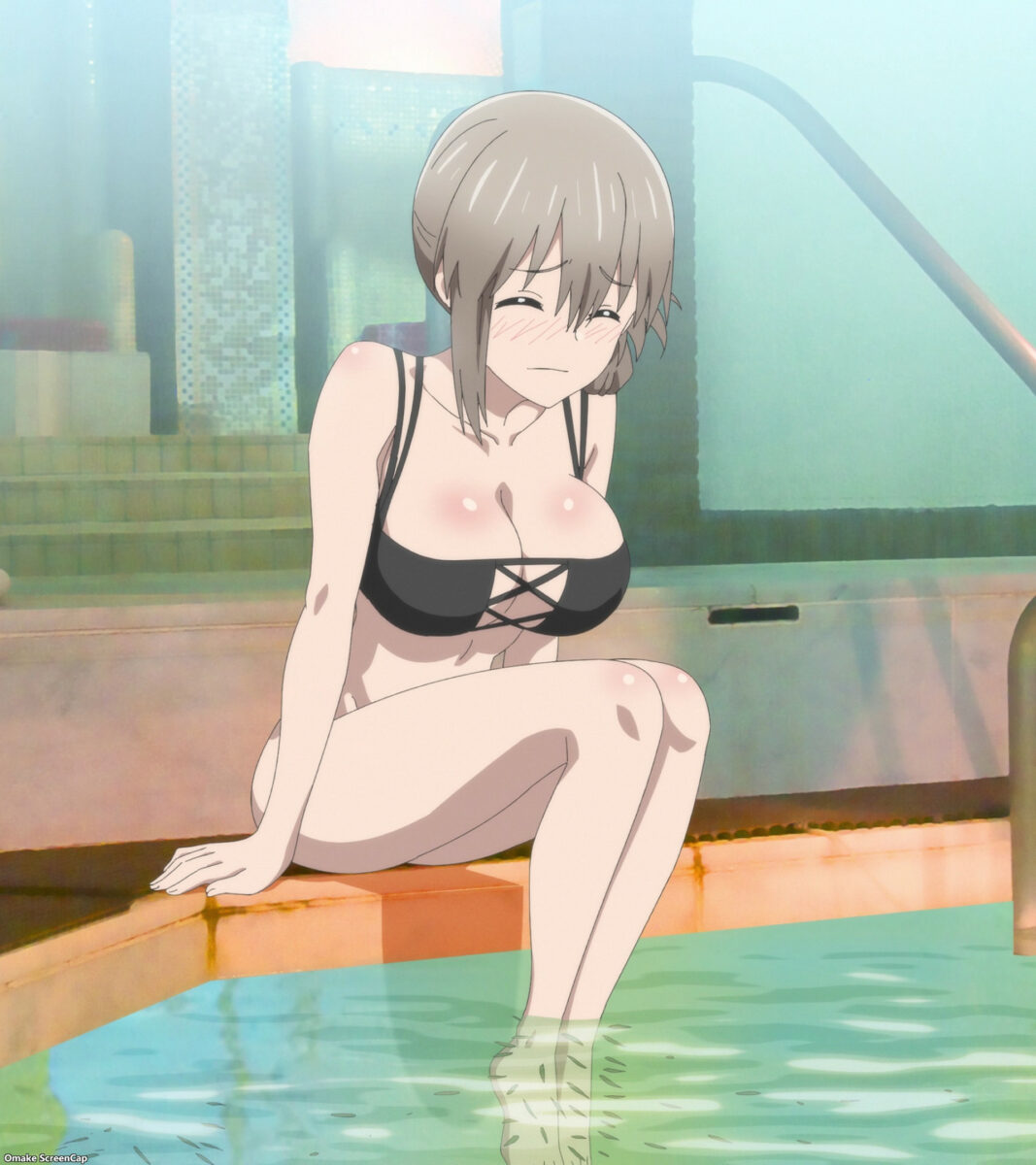 Uzaki Chan Wants To Hang Out! S2 Episode 9 Tsuki Dips Toes In Fish Bath