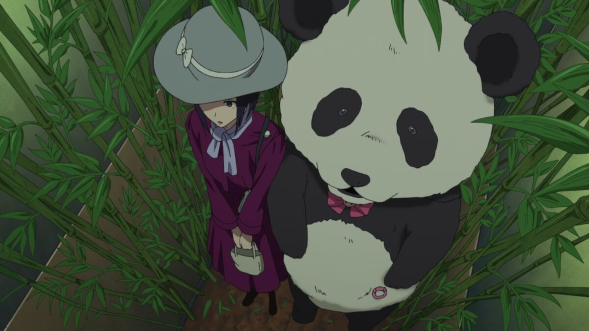 Akiba Maid War Episode 10 Panda Crushes Ranko In Elevator