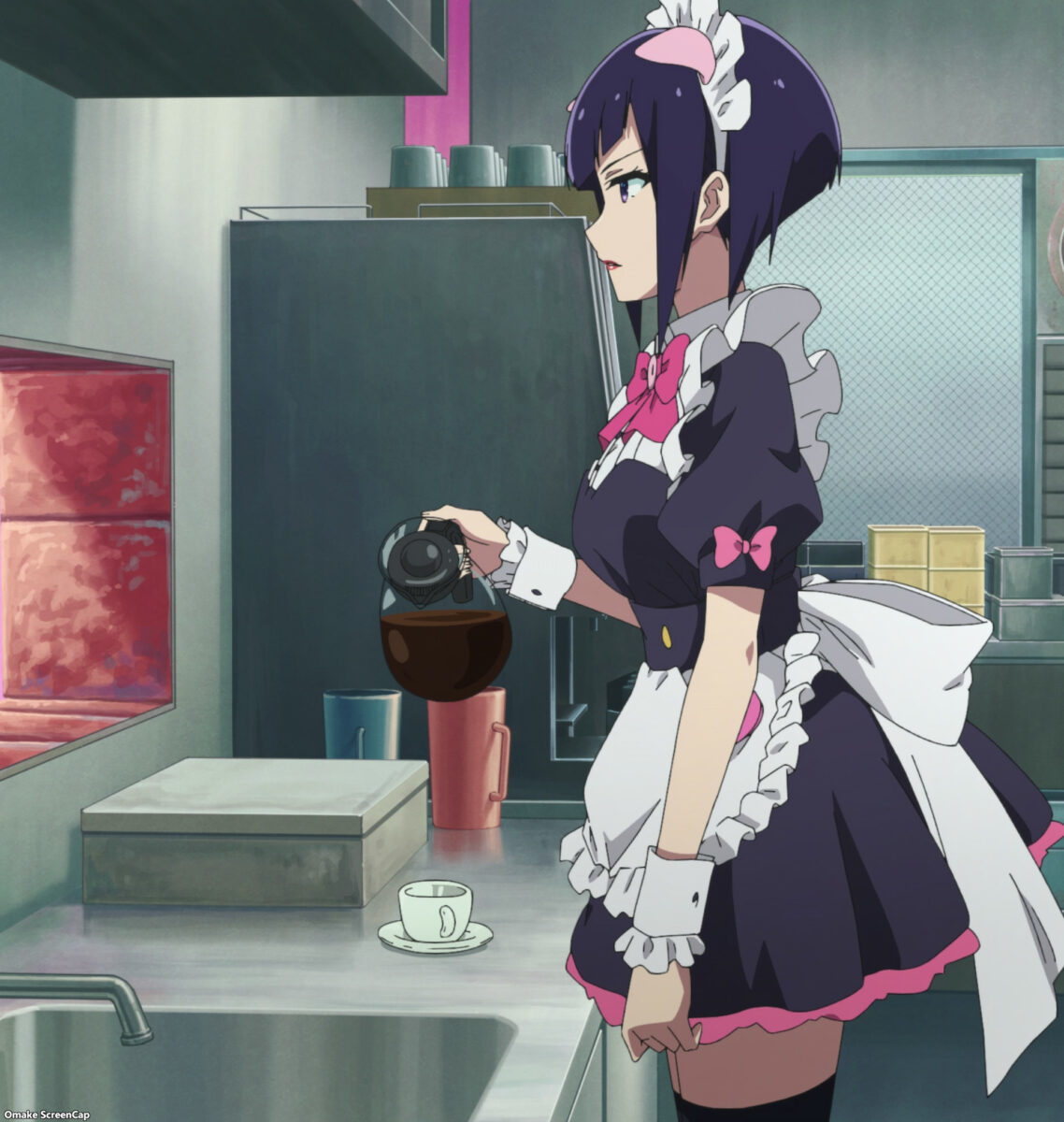 Akiba Maid War Episode 10 Ranko Lost In Thought